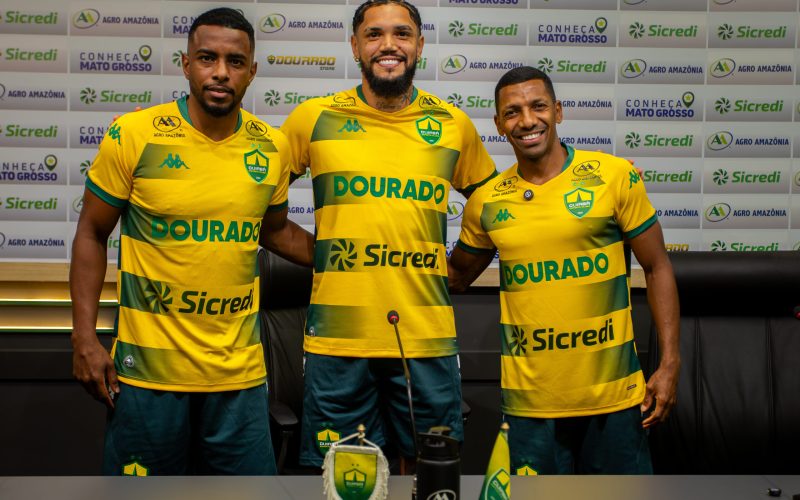 “O nosso único objetivo é subir”: Cuiabá apresenta Pedro Henrique, Wesley Dias e Jean Dias para a sequência da Série B