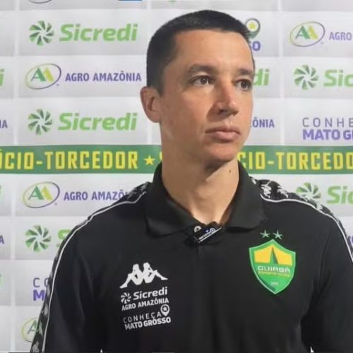 “A pressão não me incomoda”: Eduardo Barros defende trabalho após empate do Cuiabá